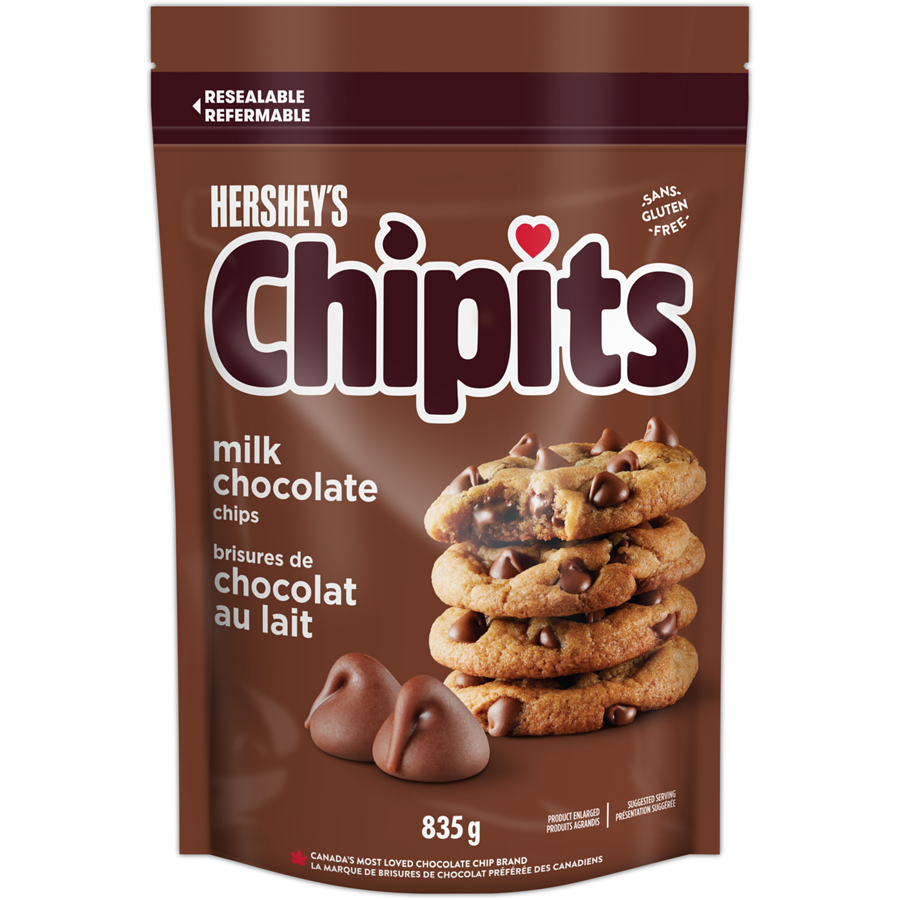 Chipits Milk Chocolate Chips, 835G